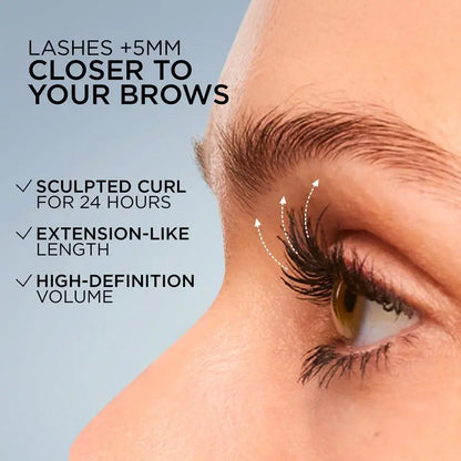 GECOMO Metal Wand Tubing Mascara Long-Wearing Tubing Formula for Stunning Length & with Built-In Brush, Curled & Natural-Looking Lashes Ideal for Polished, Longlasting Special Occasion Makeup,Drugstore,Perfect Gift for Mom,Pumping Mascara