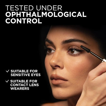 GECOMO Metal Wand Tubing Mascara Long-Wearing Tubing Formula for Stunning Length & with Built-In Brush, Curled & Natural-Looking Lashes Ideal for Polished, Longlasting Special Occasion Makeup,Drugstore,Perfect Gift for Mom,Pumping Mascara